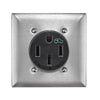 Leviton 50 amps 250 V Single Black Outlet 14-50R 1 pk