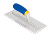 QEP 4.5 in. W X 11 in. L Stainless Steel Square Notch Trowel 1 pk