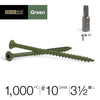 Deck Plus No. 10  x 3-1/2 in. L Star Flat Head Exterior Deck Screws 25 lb.