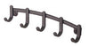 Interdesign 54371 Bronze York Lyra Wall Mounted Key Rack (Pack of 4)