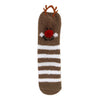 Cozy Cuties Polyester Winter/Christmas Fuzzy Socks for Indoor/Outdoor Use (Pack of 24)