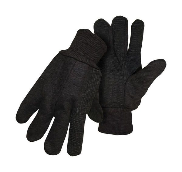 Boss Men's Indoor/Outdoor Dotted Jersey Work Gloves Brown L 1 pair (Pack of 3)
