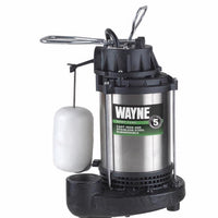 Wayne 1 HP 6100 gph Stainless Steel Vertical Float Switch AC Sump Pump 8 ft³