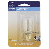 Westinghouse 25 watts T8 Tubular Incandescent Bulb E17 (Intermediate) Warm White 1 pk (Pack of 6)