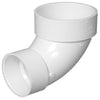 Charlotte Pipe 4 in. Hub X 3 in. D Hub PVC Elbow 1 pk