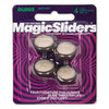Magic Sliders Brown/Gray 1 in. Nail-On Carpet/Plastic Cushioned Glide 4 pk (Pack of 6)