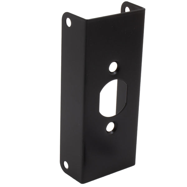 Door Reinforcer, 4-1/2 Inches, Fits 1-3/4" Thick Doors, Matte Black by Stone Harbor Hardware