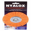 Dico Nyalox 4 in. Medium Crimped Mandrel Mounted Wheel Brush Nylon 2500 rpm 1 pc - Deal of The Week