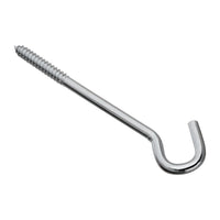 National Hardware Zinc-Plated Silver Steel 8 in. L Screw Hook 150 lb 1 pk