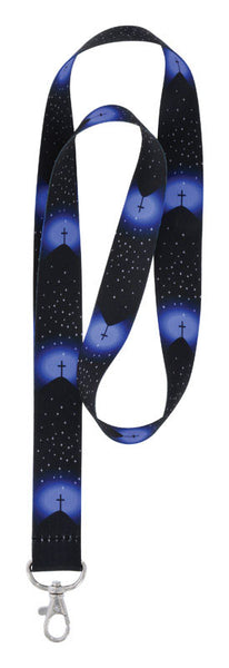 Hillman Polyester Blue Decorative Key Chain Lanyard (Pack of 6).