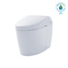 NEOREST® RH Dual Flush 1.0 or 0.8 GPF Toilet with Intergeated Bidet Seat and EWATER+, Cotton White- MS988CUMFG#01