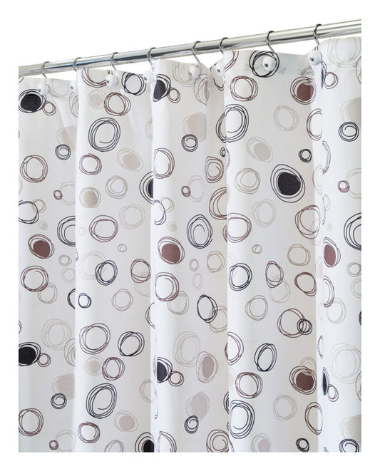 Interdesign Shower Curtain 72 " X 72 " 100 Percent Poly Black