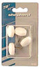 Shepherd Hardware White 7/8 in. Nail-On Plastic Chair Glide 4 pk