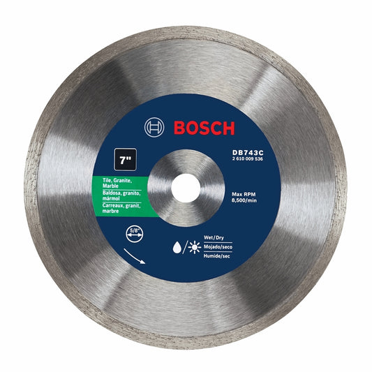 Bosch 7 in. D X 5/8 in. Diamond Turbo Rim Circular Saw Blade 1 pk