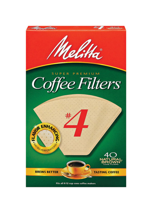 Melitta 12 cups Brown Cone Coffee Filter 40 pk