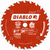 Diablo Tracking Point 6-1/2 in. D X 5/8 in. TiCo Hi-Density Carbide Framing Blade 24 teeth 1 pk