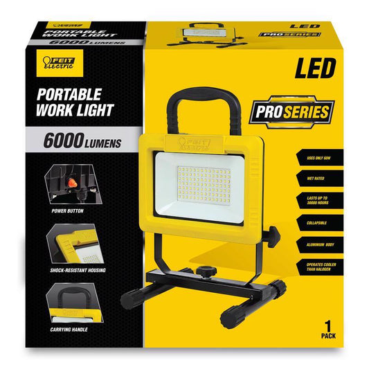 Feit Electric 6000 lumens LED Corded Stand (H or Scissor) Work Light