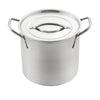 McSunley Stainless Steel Stock Pot 11 in. 16 qt Silver