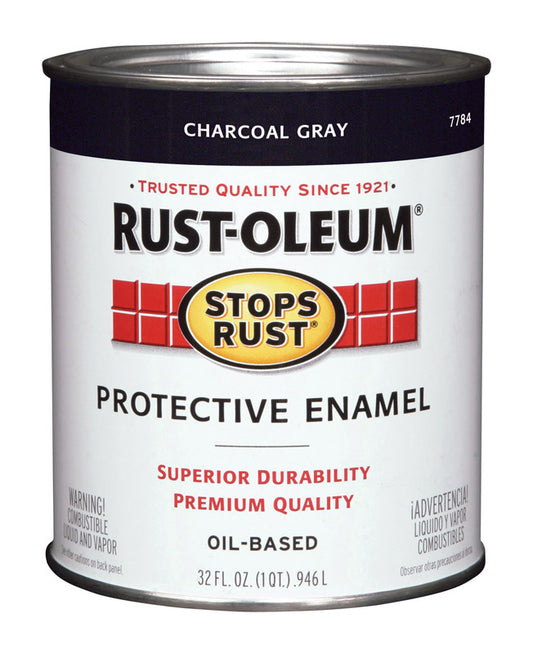 Rust-Oleum Charcoal Gray Protective Enamel Indoor and Outdoor 1 qt.