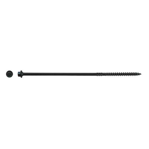TIMB SCREW HEX BLK 14X8"