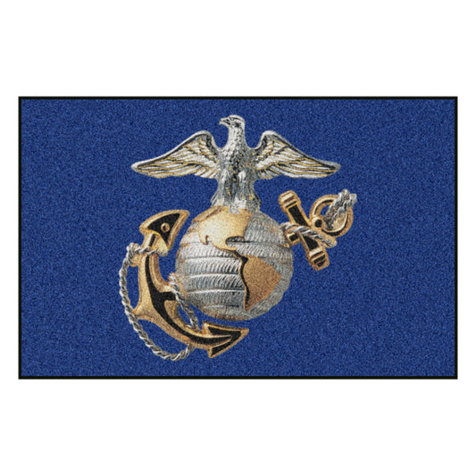 U.S. Marines Eagle, Globe, and Anchor Rug - 19in. x 30in.