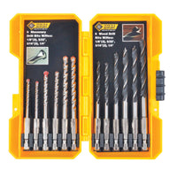 Steel Grip Carbon Steel Drill Bit Set 12 pc