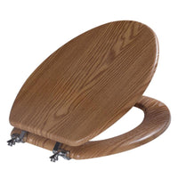 OakBrook Collection Sheridan Elongated Oak Wood Toilet Seat - Deal of The Week