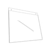 Clear Acrylic Floor Sign Holder 8-1/2 in. H X 1/4 in. W X 11 in. L