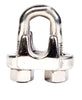 Campbell Chain Polished Stainless Steel Wire Rope Clip (Pack of 10)