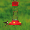Perky-Pet Hummingbird 16 oz Glass/Plastic Pinch Waist Nectar Bird Feeder 4 ports - Open Box