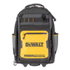 DeWalt Polyester/Tarpaulin Pro Backpack on Wheels Tool Bag 46 pocket Black/Yellow 1 pc