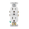 Leviton 15 amps 125 V Duplex White Outlet 5-15R 1 pk