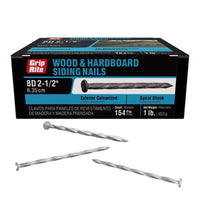 Grip-Rite 8D 2-1/2 in. Siding Hot-Dipped Galvanized Steel Nail Round 1 lb 1 pk - Deal of The Week