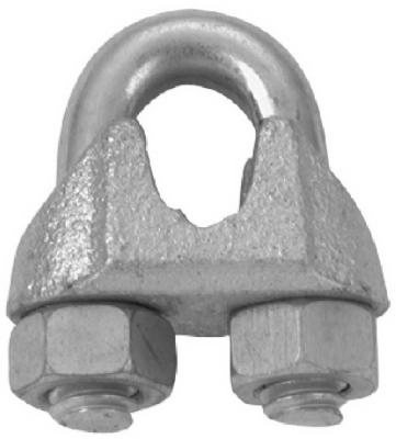 Campbell Chain Galvanized Malleable Iron Wire Rope Clip 7/8 in. L (Pack of 10)