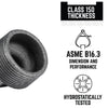 STZ Industries 1-1/4 in. MIP each Black Malleable Iron Plug