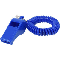 Hillman Plastic Assorted Sporting Whistle Wrist Coil Key Chain (Pack of 24).