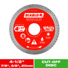 Diablo 4-1/2 in. D X 7/8 in. Diamond Masonry Cut-Off Disc 1 pk