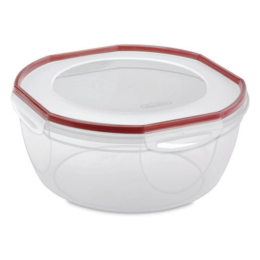 Sterilite Airtight & Watertight Ultra Seal Food Storage Bowl 8.1 qt. with Red Rocket Lid (Pack of 2)