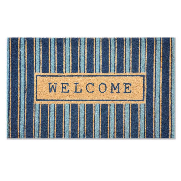 Tapete de fibra de coco para puerta First Concept, multicolor, de 18 in. W x 30 in. L