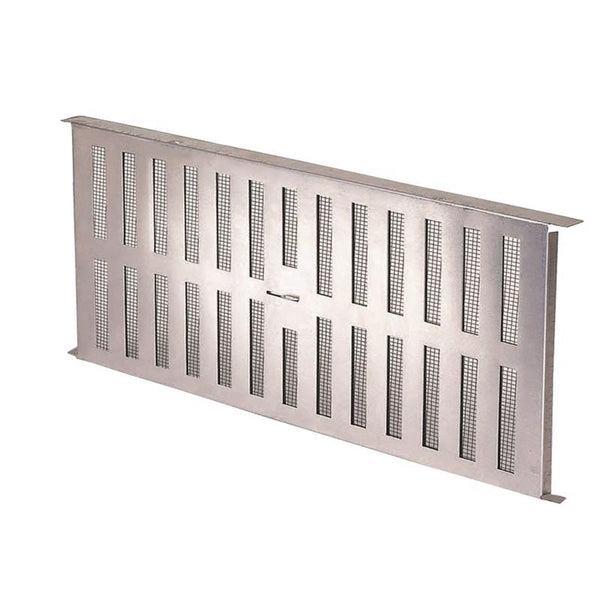 Ventilación de aire de 16 pulg. de alto x 8 pulg. de ancho, ventilación de base de aluminio plateado