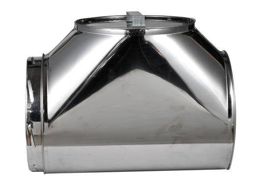 Selkirk Sure Temp 14.75 in. X 8 in. X 8 in. Stainless Steel Vent Tee with Cap