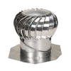 Air Vent Air Hawk 21.3 in. H x 14 in. Dia. Mill Aluminum Turbine and Base