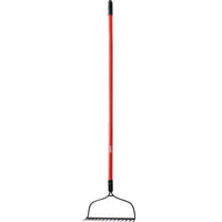 Bond 60 in. 14 Tine Steel Bow Rake Fiberglass Handle