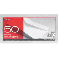 Mead 9.5 in. W x 4.12 in. L No. 10 Envelopes 50 pk