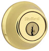 Kwikset Mobile Home Bright Brass Metal Single Cylinder Deadbolt
