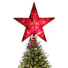 Celebrations Christmas Star Tree Topper Assorted Plastic 8.5 inch 1 pk (Pack of 6)