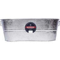 Behrens Silver Galvanized Steel Oval Tub 10.5 gal. Capacity - Open Box