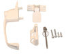 Barton Kramer Powder Coated White Aluminum Patio Door Handle Set 4 L x 1.25 W in. - Open Box