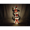 Alpine LED 3D Adorable Penguin Pile 74 in. Yard Decor