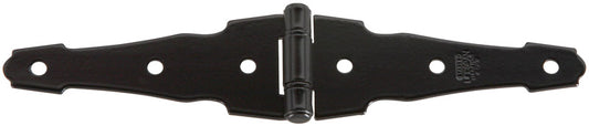 National Hardware 4 in. L Black Steel Ornamental Strap Hinge 1 pk